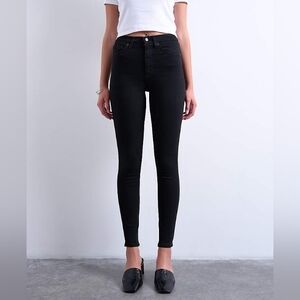 Topshop Jamie Black Skinny High-Rise Jeans